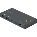 StarTech.com 2 Port 1 Display USB HDMI, DisplayPort KVM Switch HDMI 3840 x 2160 pixel Maximum Resolution SV221HUC4K