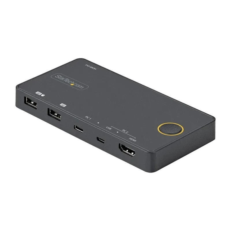 StarTech.com 2 Port 1 Display USB HDMI, DisplayPort KVM Switch HDMI 3840 x 2160 pixel Maximum Resolution SV221HUC4K