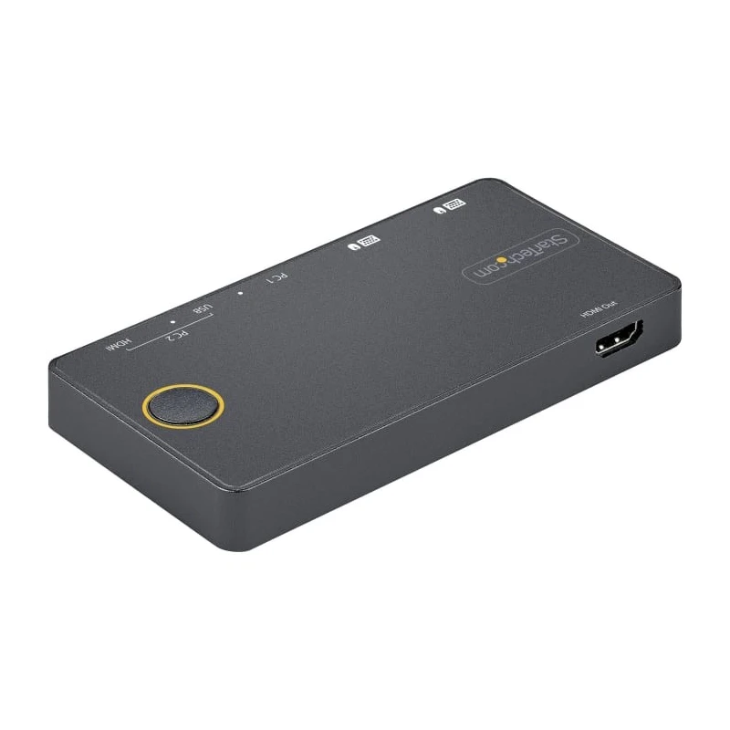 StarTech.com 2 Port 1 Display USB HDMI, DisplayPort KVM Switch HDMI 3840 x 2160 pixel Maximum Resolution SV221HUC4K