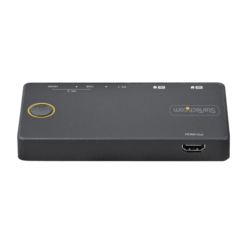 StarTech.com 2 Port 1 Display USB HDMI, DisplayPort KVM Switch HDMI 3840 x 2160 pixel Maximum Resolution SV221HUC4K