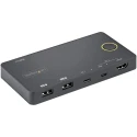 StarTech.com 2 Port 1 Display USB HDMI, DisplayPort KVM Switch HDMI 3840 x 2160 pixel Maximum Resolution SV221HUC4K