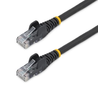 StarTech.com Cat6 Ethernet Cable 4 Core, Black, 3 m, Unshielded Unscreened, Snagless, Low Smoke Zero Halogen Cat6