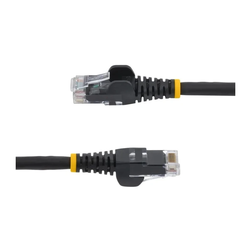 StarTech.com Cat6 Ethernet Cable 4 Core, Black, 3 m, Unshielded Unscreened, Snagless, Low Smoke Zero Halogen Cat6