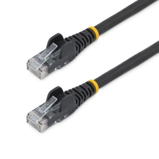 StarTech.com Cat6 Ethernet Cable 4 Core Black Low Smoke Zero Halogen Snagless 1 m