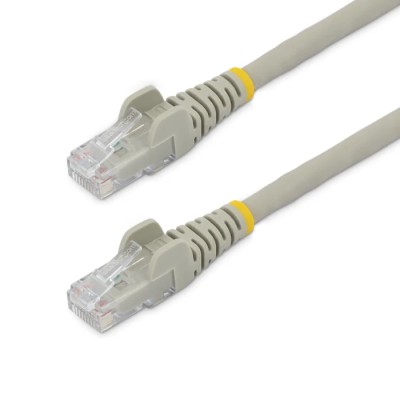 StarTech.com Cat6 Ethernet Cable 4 Core, Grey, 2 m, Unshielded Unscreened, Snagless, Low Smoke Zero Halogen Cat6
