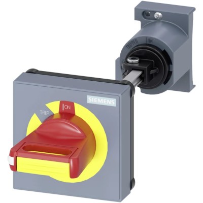 Siemens Yellow Red Emergency Off Door Coupling Rotary Handle 212.5 mm SIRIUS Series 3RV2926-1C