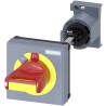 Siemens Yellow Red Emergency Off Door Coupling Rotary Handle 212.5 mm SIRIUS Series 3RV2926-1C