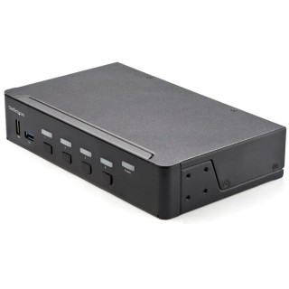 StarTech.com 4 Port USB HDMI KVM Switch 1 Display 3.5 mm Stereo Audio 3840 x 2160 Pixel Maximum Resolution SV431HU34K6
