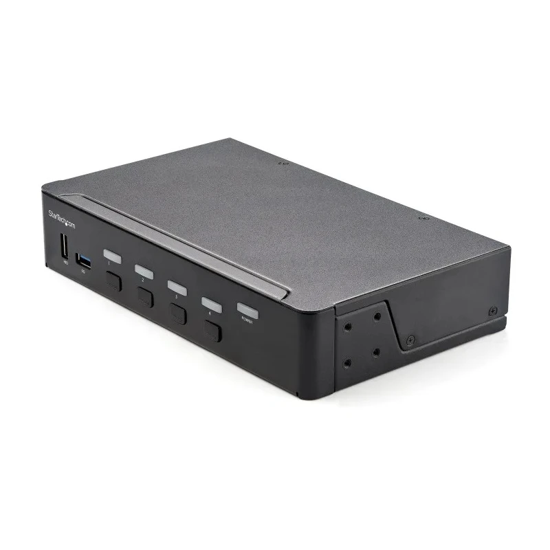 StarTech.com 4 Port USB HDMI KVM Switch 1 Display 3.5 mm Stereo Audio 3840 x 2160 Pixel Maximum Resolution SV431HU34K6