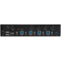 StarTech.com 4 Port USB HDMI KVM Switch 1 Display 3.5 mm Stereo Audio 3840 x 2160 Pixel Maximum Resolution SV431HU34K6