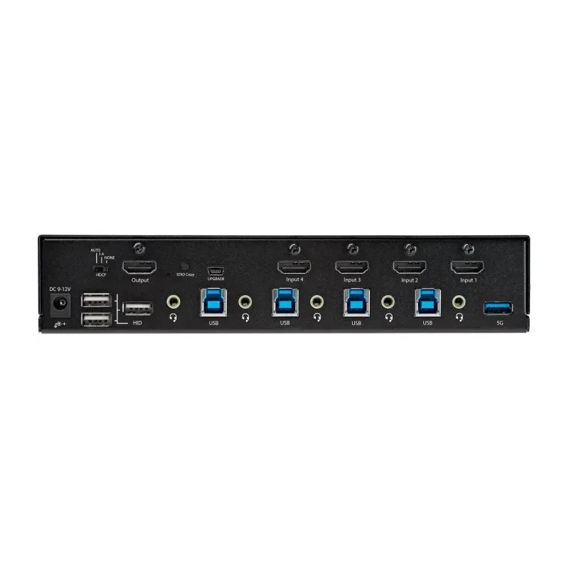 StarTech.com 4 Port USB HDMI KVM Switch 1 Display 3.5 mm Stereo Audio 3840 x 2160 Pixel Maximum Resolution SV431HU34K6