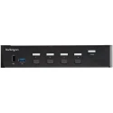 StarTech.com 4 Port USB HDMI KVM Switch 1 Display 3.5 mm Stereo Audio 3840 x 2160 Pixel Maximum Resolution SV431HU34K6