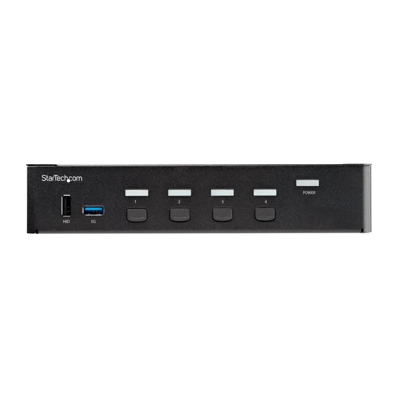StarTech.com 4 Port USB HDMI KVM Switch 1 Display 3.5 mm Stereo Audio 3840 x 2160 Pixel Maximum Resolution SV431HU34K6