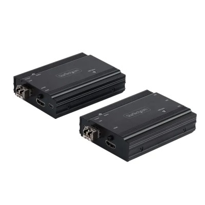 StarTech.com 1 USB HDMI over Fibre KVM Extender 10W Power Consumption 3840 x 2160 Resolution 300m Extension SV565FXHD4KU