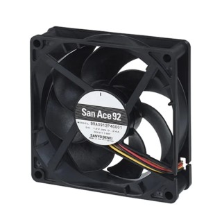 Sanyo Denki San Ace Series Axial Fan 24V DC 3.12W 4200 RPM 1.8 m³/min Airflow 92x92x25 mm 9RA0924P4G001