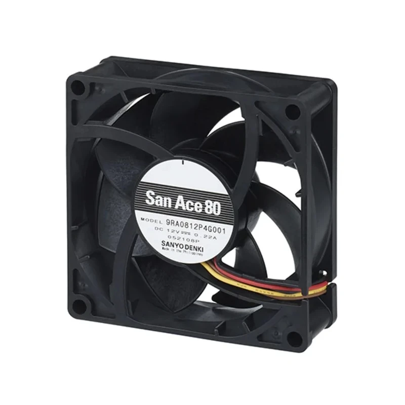 Sanyo Denki San Ace Series Axial Fan 12V DC 3.68 m³/min Air Flow 6.6W Power 550mA 120x120x25mm 4500rpm Ball 9RA1212P4G001