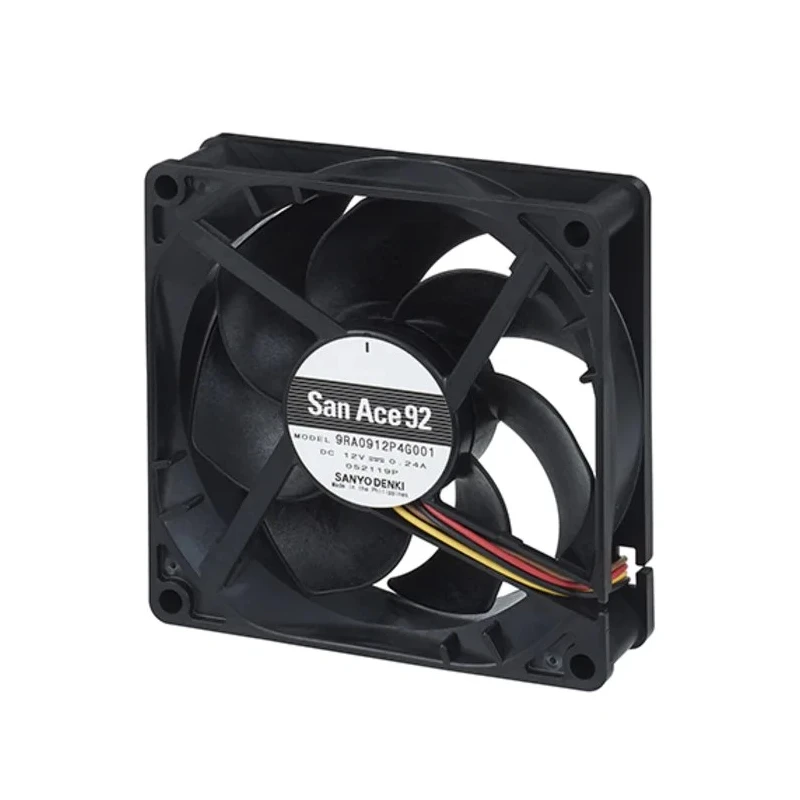 Sanyo Denki San Ace Series Axial Fan 48V DC 3.36W 70mA 1.8 m³/min Air Flow 92x92x25mm 9RA0948P4G001