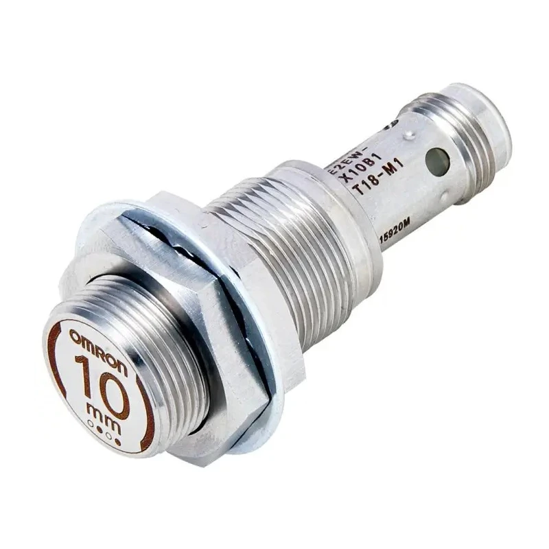 Omron Threaded Barrel Inductive Proximity Sensor M18 PNP 30V dc 10 mm 200mA E2EW-X10B1T18-M1