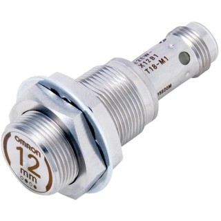 Omron Threaded Barrel Inductive Proximity Sensor M18 12 mm Detection PNP Output 30 V dc 200mA E2EW-X12B1T18-M1