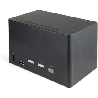 StarTech.com 23 Port 4 Displays USB DisplayPort KVM Switch 3.5 mm Stereo Audio Support 3840 x 2160 @ 60 Hz SV231QDPU34K