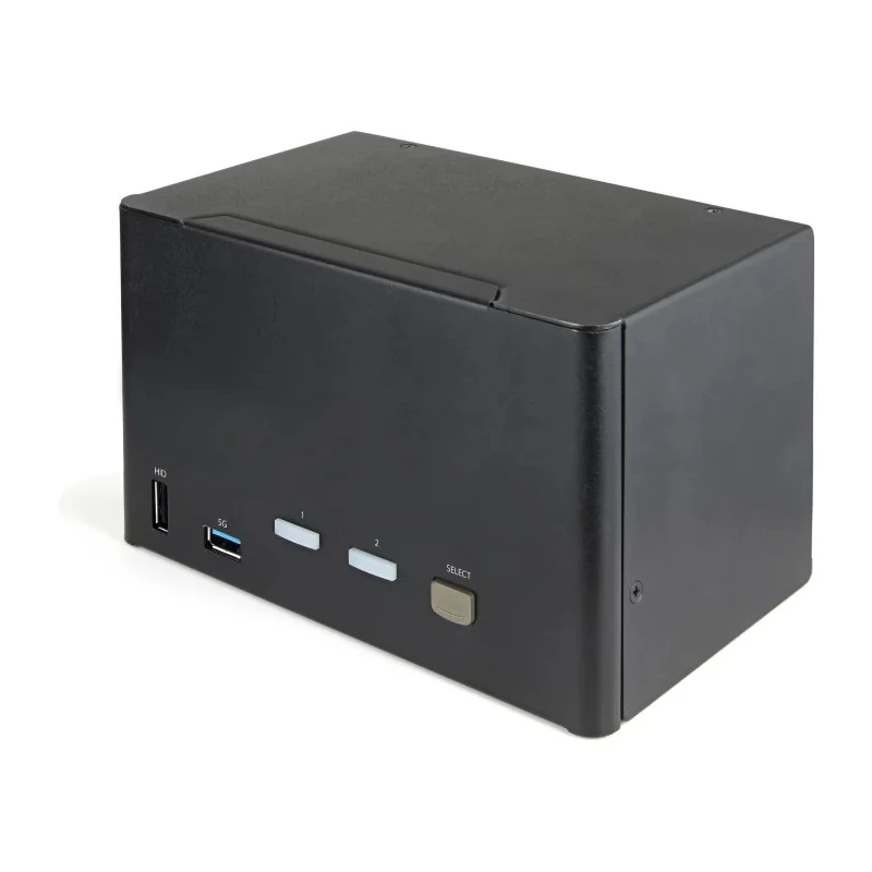 StarTech.com 23 Port 4 Displays USB DisplayPort KVM Switch 3.5 mm Stereo Audio Support 3840 x 2160 @ 60 Hz SV231QDPU34K