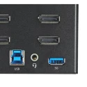 StarTech.com 23 Port 4 Displays USB DisplayPort KVM Switch 3.5 mm Stereo Audio Support 3840 x 2160 @ 60 Hz SV231QDPU34K