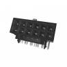 Amphenol Communications Solutions Minitek Pwr Series Right Angle Through Hole PCB Header, 16 Contacts, 3 10160920-1240100LF