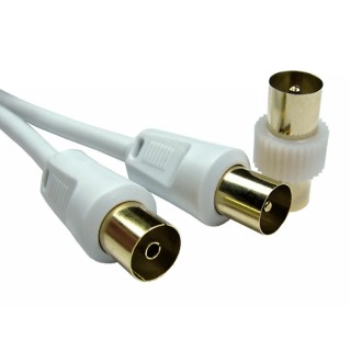 RS PRO 23 m 3C2V Coaxial Cable, White, Polyurethane Jacket, 30V, 22AWG, Tin Copper Conductor 236-9059