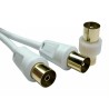 RS PRO 23 m 3C2V Coaxial Cable, White, Polyurethane Jacket, 30V, 22AWG, Tin Copper Conductor 236-9059