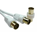 RS PRO 16 m 3C2V Coaxial Cable, White, Terminated, 30V, 16AWG, Polyurethane Jacket 236-9061
