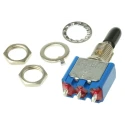 APEM Toggle Switch Panel Mount On-Off-On SPDT Solder Terminal 4A 6.35 mm Cutout 55639AVDE