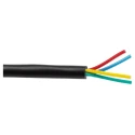 RS PRO DEF STAN Multi-Core Industrial Cable, 4 Cores, 0.5mm², Unscreened, 25 m, Black Polyvinyl Chloride Sheath 236-9234