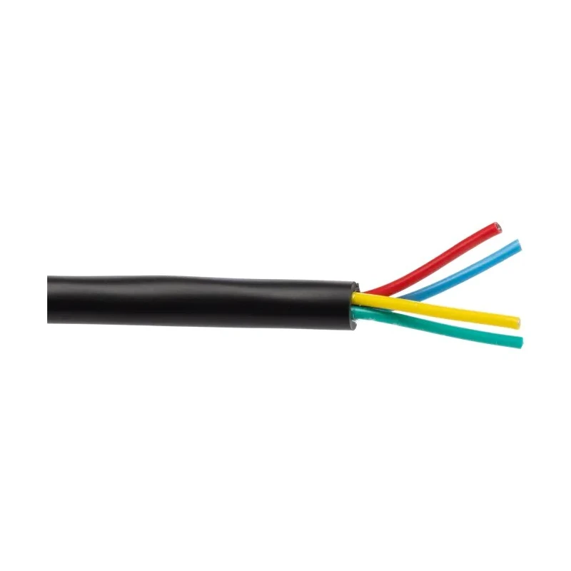 RS PRO DEF STAN Multi-Core Industrial Cable, 4 Cores, 0.5mm², Unscreened, 25 m, Black Polyvinyl Chloride Sheath 236-9234
