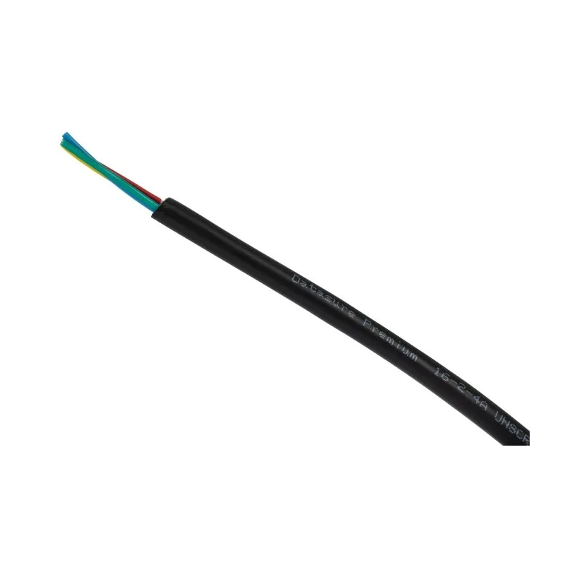 RS PRO DEF STAN Multi-Core Industrial Cable 4 Cores 0.5mm² Screened Armoured PVC Sheath Black 100m 236-9235