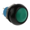 APEM IP Series Push Button Switch, Momentary Panel Mount, Green Actuator, 13.6 mm Cutout, SPST, IP67, 50 V dc 250 IPR3SAD-3
