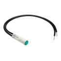 Arcolectric (Bulgin) Ltd 2950 Series Green Panel Mount Indicator 230V AC Lead Wire Termination Prominent Bezel L295000NAE