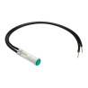 Arcolectric (Bulgin) Ltd 2950 Series Green Panel Mount Indicator 230V AC Lead Wire Termination Prominent Bezel L295000NAE