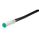 Arcolectric (Bulgin) Ltd 2950 Series Green Panel Mount Indicator 230V AC Lead Wire Termination Prominent Bezel L295000NAE