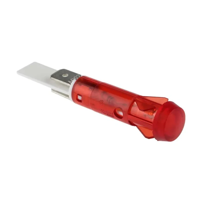Arcolectric (Bulgin) Ltd 0276 Series Red Panel Mount Indicator 230V AC Solder Tab Termination IP67 C0276AANAA