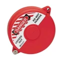 Brady Red 1-Lock Lockout Polypropylene Gate Valve Lockout, 9.53 mm GATE VALVE LOCKOUTS GVLO 6.5-10 RED