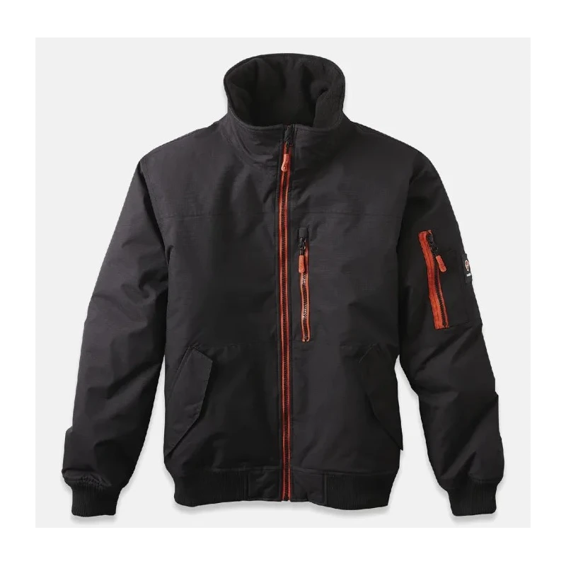 Parade ORTEGO 2 Black Work Jacket Zipper Size M for Men, 100% Nylon Ripstop Outer, 100% Polyester Lining 17ORTEGO1494TM