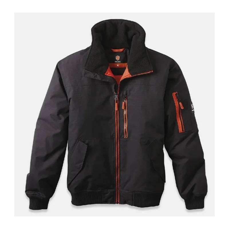 Parade ORTEGO 2 Black Work Jacket Zipper Size M for Men, 100% Nylon Ripstop Outer, 100% Polyester Lining 17ORTEGO1494TM