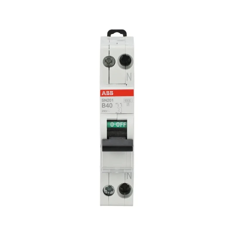 ABB SN201 Miniature Circuit Breaker, 1-Pole, 40A, Type B, 400V AC, 6 kA Breaking Capacity SN201