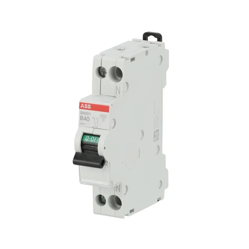 ABB SN201 Miniature Circuit Breaker, 1-Pole, 40A, Type B, 400V AC, 6 kA Breaking Capacity SN201