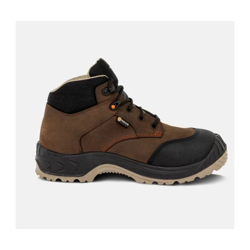 Parade Brown Composite Toe Capped Unisex Ankle Safety Boots Size EU 37, SRC Slip Resistance, EN ISO 07NOUMEA1823PT37
