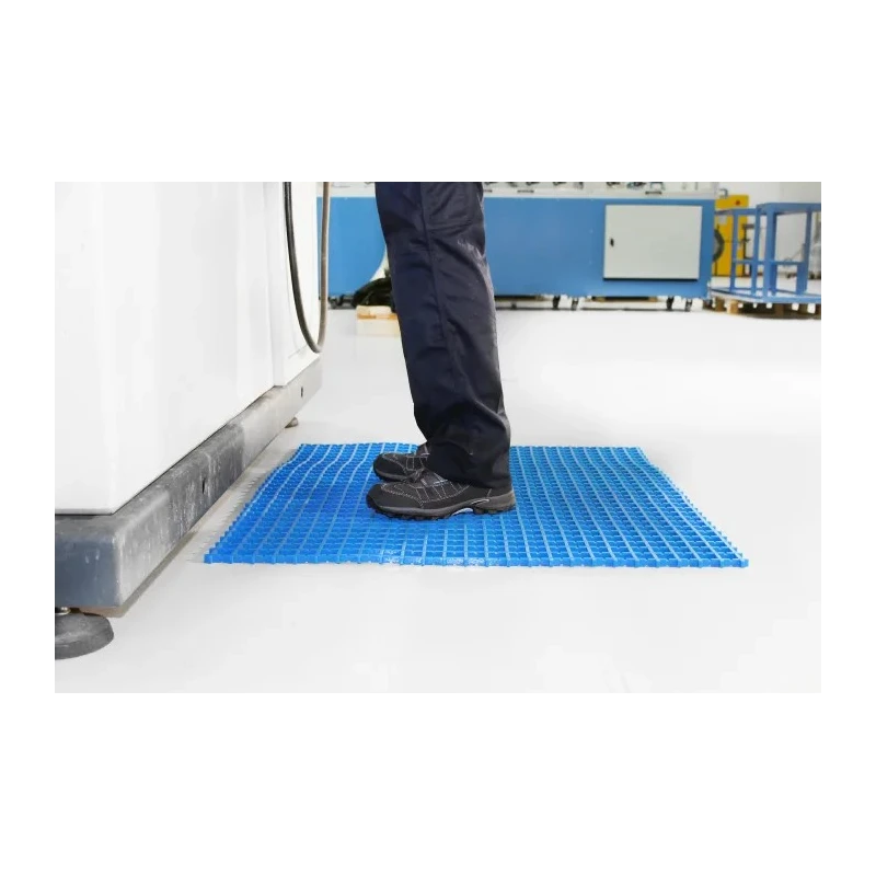 Coba Europe Blue Anti-Slip Polyvinyl Chloride Mat Cross Ribbed Finish 5 m x 600 mm x 12 mm CO020605