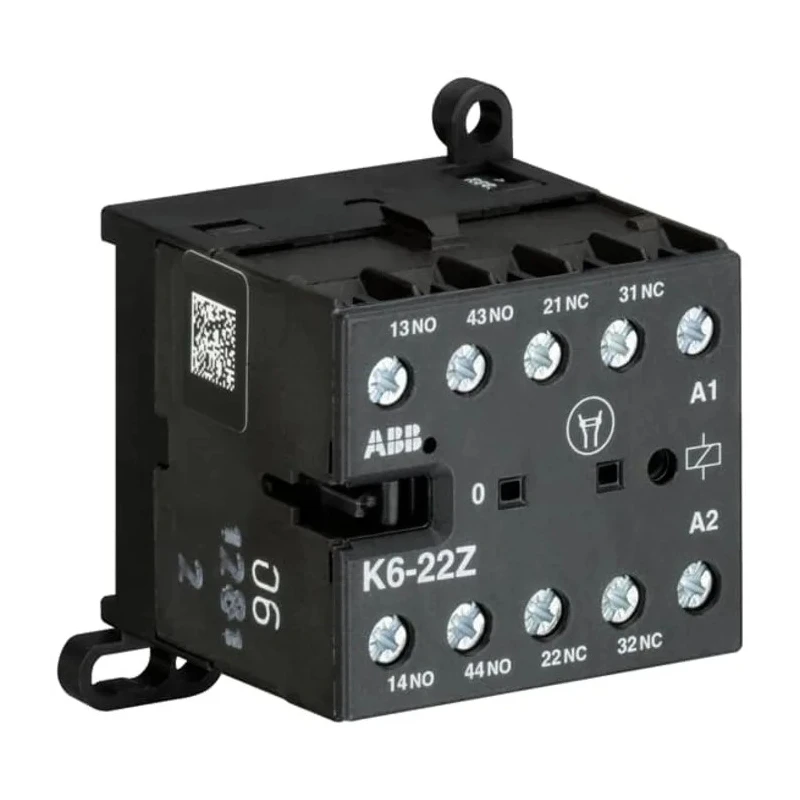 ABB Contactor Relay 48V dc Coil, 2-Pole, 4A Contact Current, DIN Rail Mounting GJH1211001R0223 K6-22Z-03