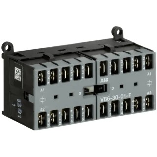 ABB VB Reversing Contactor, 24V DC Coil, 3-Pole, 20 A Contact Current, 4 kW Power Rating, 240V Control GJL1211903R0011