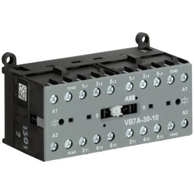 ABB VB Contactor, 127V AC Coil, 3-Pole, 20 A Contact Current, 5.5 kW Power, DIN Rail Mounting GJL1311911R8104