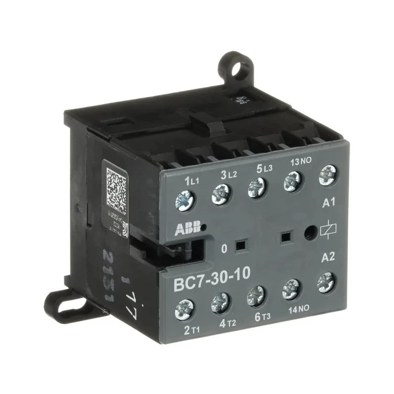 ABB B Series Contactor, 3-Pole, 20 A, 5.5 kW Power Rating, 240V AC Coil, DIN Rail GJL1313001R0105 BC7-30-10 220-240V DC